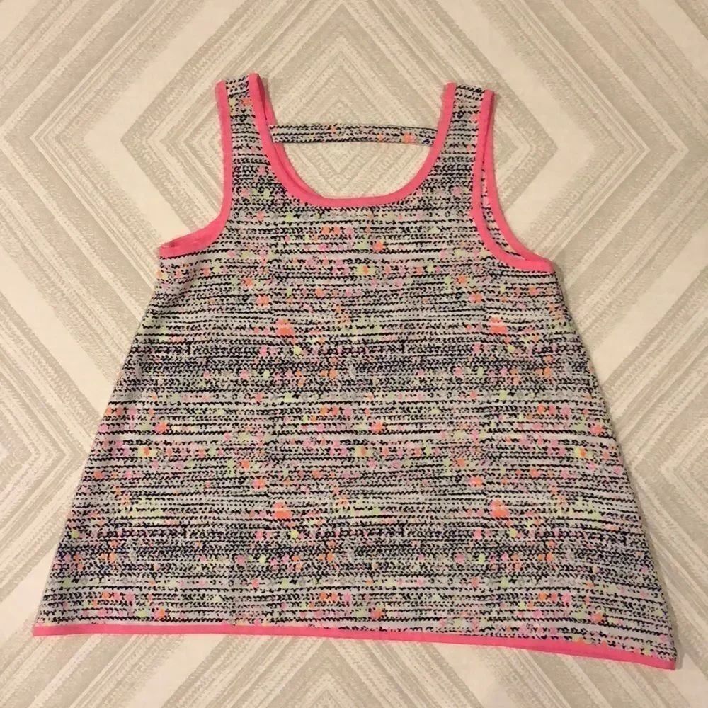 Monteau Girl’s Pink Trim Tank Top